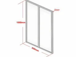 Vente-unique Cristalera atelier aluminio termolacado 60x105 BAYVIEW