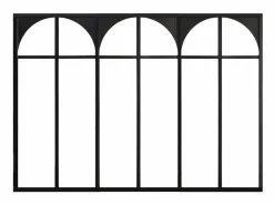 Discount Vente-unique Cristalera atelier art decó de aluminio termolacado 180x130 cm - ARCADEA Negro