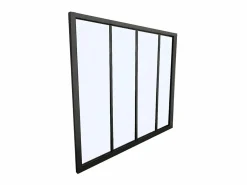 Clearance Vente-unique Cristalera atelier BAYVIEW aluminio 120x105 Negro