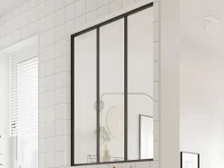 Discount Vente-unique Cristalera atelier BAYVIEW aluminio 90x105 Negro