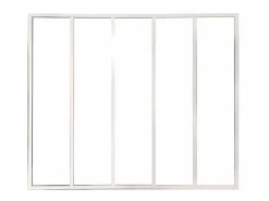 Online Vente-unique Cristalera atelier BAYVIEW aluminio 150x130 cm Blanco