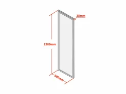 Vente-unique Cristalera atelier de aluminio termolacado - 30x130 - - BAYVIEW