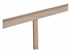 Vente-unique Cristalera de esquina de taller en aluminio termolacado - L180 x L60 x Alt. 105 - Natural claro - BAYVIEW