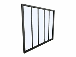 Clearance Cristalera estilo atelier BAYVIEW aluminio 150x130 Cristalera Interior