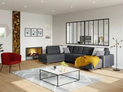 Clearance Cristalera estilo atelier BAYVIEW aluminio 150x130 Cristalera Interior