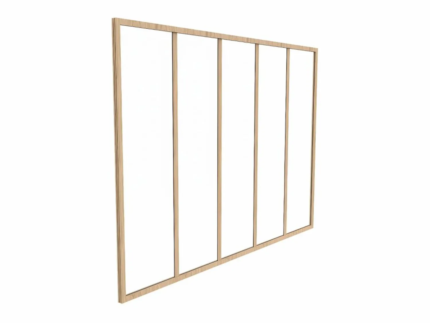 Outlet Cristalera tipo taller de aluminio termolacado 150x105 cm BAYVIEW Cristalera Interior