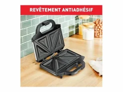 Online Croque-monsieur SM155212 ultracompacto 700W acero inoxidable antiadherente con mango termorresistente y bloqueo de seguridad Pequeño Electrodoméstico