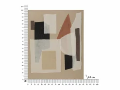 Outlet Cuadro abstracto pintado en lienzo estilo boho chic 100x80 cm Seyla Cuadro