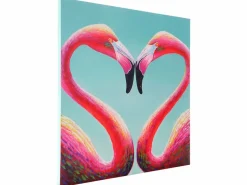 Discount MCW Cuadro al óleo flamenco pintado a mano Multicolor