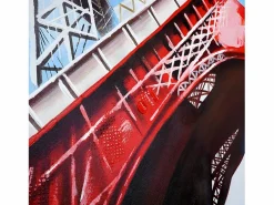 Outlet Cuadro al óleo Torre Eiffel pintado a mano Cuadro