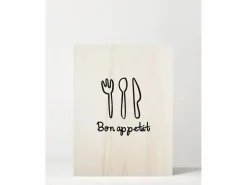 Online Cuadro de madera Bon appetit Cuadro