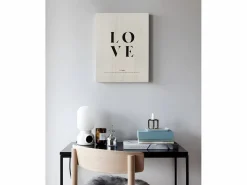 DECOWOOD Cuadro de madera Love definition