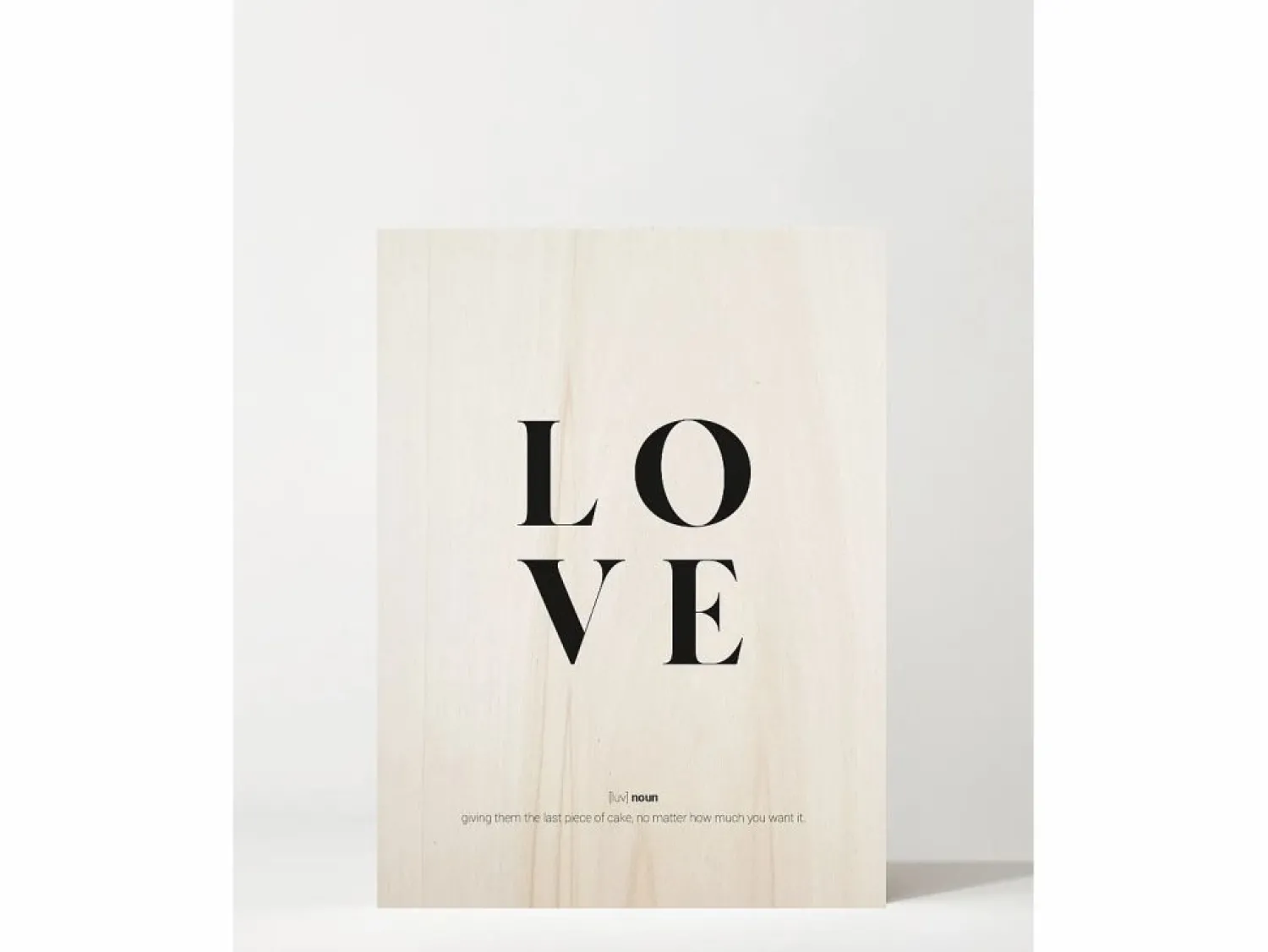 DECOWOOD Cuadro de madera Love definition