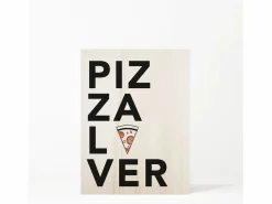 New Cuadro de madera Pizza Lover Cuadro