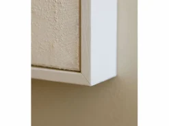 Clearance DECOWOOD Cuadro decorativo sobre lienzo de algodón con marco de madera negro pintado artesanalmente con pintura al oleo de 60x80cm - PRISMA - Multicolor