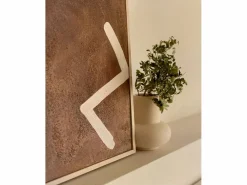 Sale DECOWOOD Cuadro decorativo sobre lienzo de algodón con marco de madera marrón oscuro pintado artesanalmente con pintura al oleo de 60x80cm - SILVANA - Multicolor