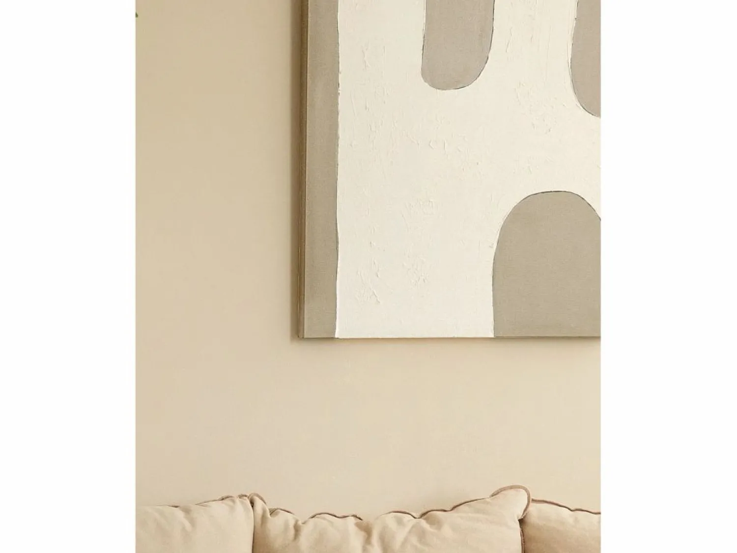 DECOWOOD Cuadro decorativo sobre lienzo de algodón pintado artesanalmente con pintura al oleo sin marco de 60x80cm - KIKA - Multicolor
