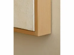 Discount Cuadro decorativo sobre lienzo de algodón con marco de madera negro pintado artesanalmente con pintura al oleo de 60x80cm - VARO - Cuadro