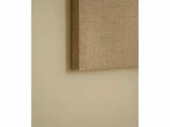 DECOWOOD Cuadro decorativo sobre lienzo de lino con marco de madera marrón claro pintado artesanalmente con pintura al oleo de 60x80cm - MAYA - Multicolor