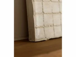 New Cuadro decorativo sobre lienzo de algodón con marco de madera blanco pintado artesanalmente con pintura al oleo de 100x150cm - JAN - Cuadro