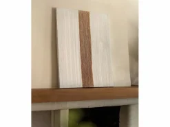 DECOWOOD Cuadro decorativo sobre lienzo de algodón con marco de madera marrón oscuro pintado artesanalmente con pintura al oleo de 100x150cm - TESA -