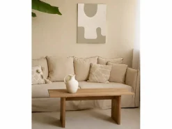 New Cuadro decorativo sobre lienzo de algodón con marco de madera negro pintado artesanalmente con pintura al oleo de 100x150cm - VARO - Cuadro