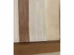 Outlet Cuadro decorativo sobre lienzo de algodón con marco de madera negro pintado artesanalmente con pintura al oleo de 60x80cm - TESA - Cuadro