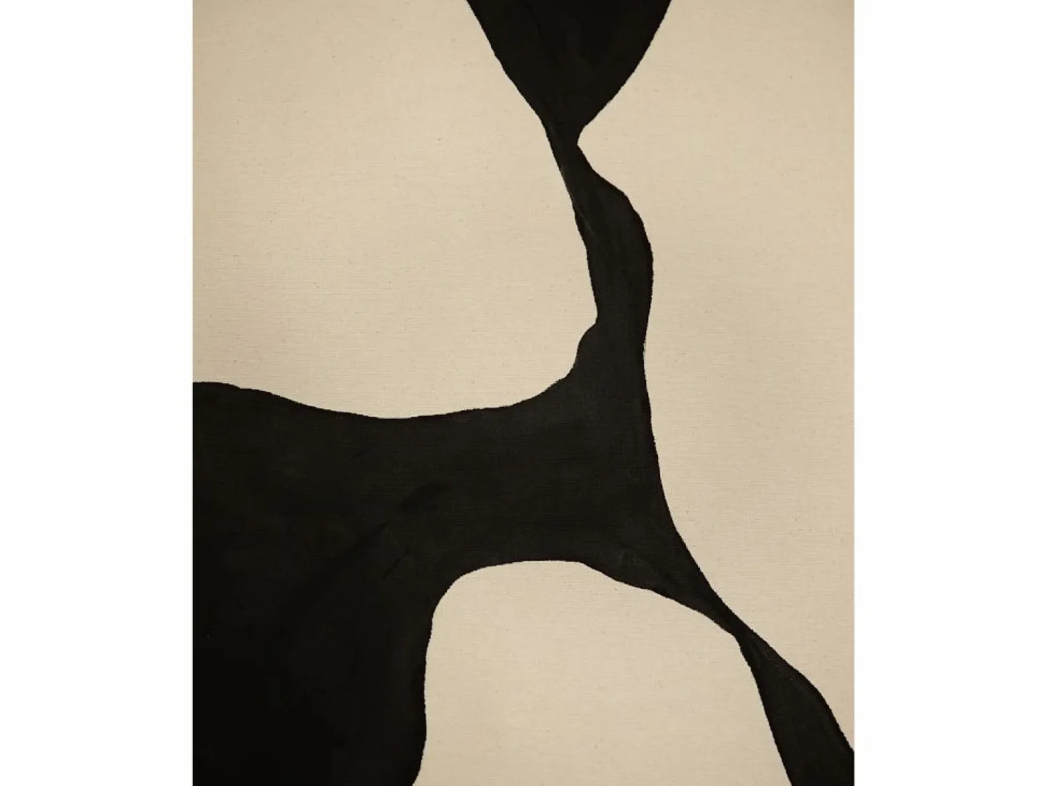 New Cuadro decorativo sobre lienzo de algodón con marco de madera blanco pintado artesanalmente con pintura al oleo de 80x100cm - MISIA - Cuadro