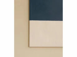 Best DECOWOOD Cuadro decorativo sobre lienzo de algodón con marco de madera marrón oscuro pintado artesanalmente con pintura al oleo de 60x80cm - MARINA - Multicolor