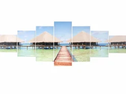 MCW Cuadro H375 Pavo real (7 piezas), Playa