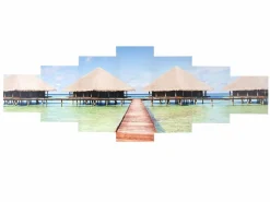 MCW Cuadro H375 Pavo real (7 piezas), Playa