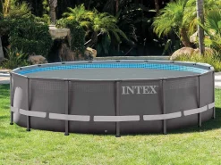 Best Intex Cubierta de burbujas redonda reforzada para piscina tubular Ø 4,27 m - Gris