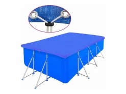 Hot Cubierta de piscina 2 unidades rectangular PE 540x270cm 90 g/m² ES521098 Accesorio Piscina
