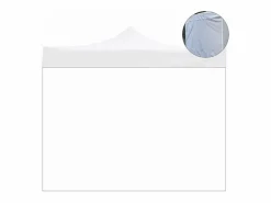 Decor Space Cubierta lateral impermeable blanca de 6x2mt para cenador plegable de 3x6mt