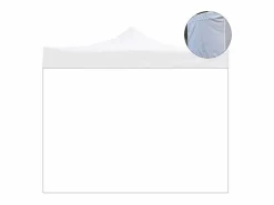 Decor Space Cubierta lateral impermeable blanca de 3x2m con puerta enrollable para carpa plegable de 3x3m