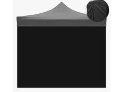 Hot Cubierta lateral impermeable negra de 3x2mt para carpa plegable Cenador Y Quiosco