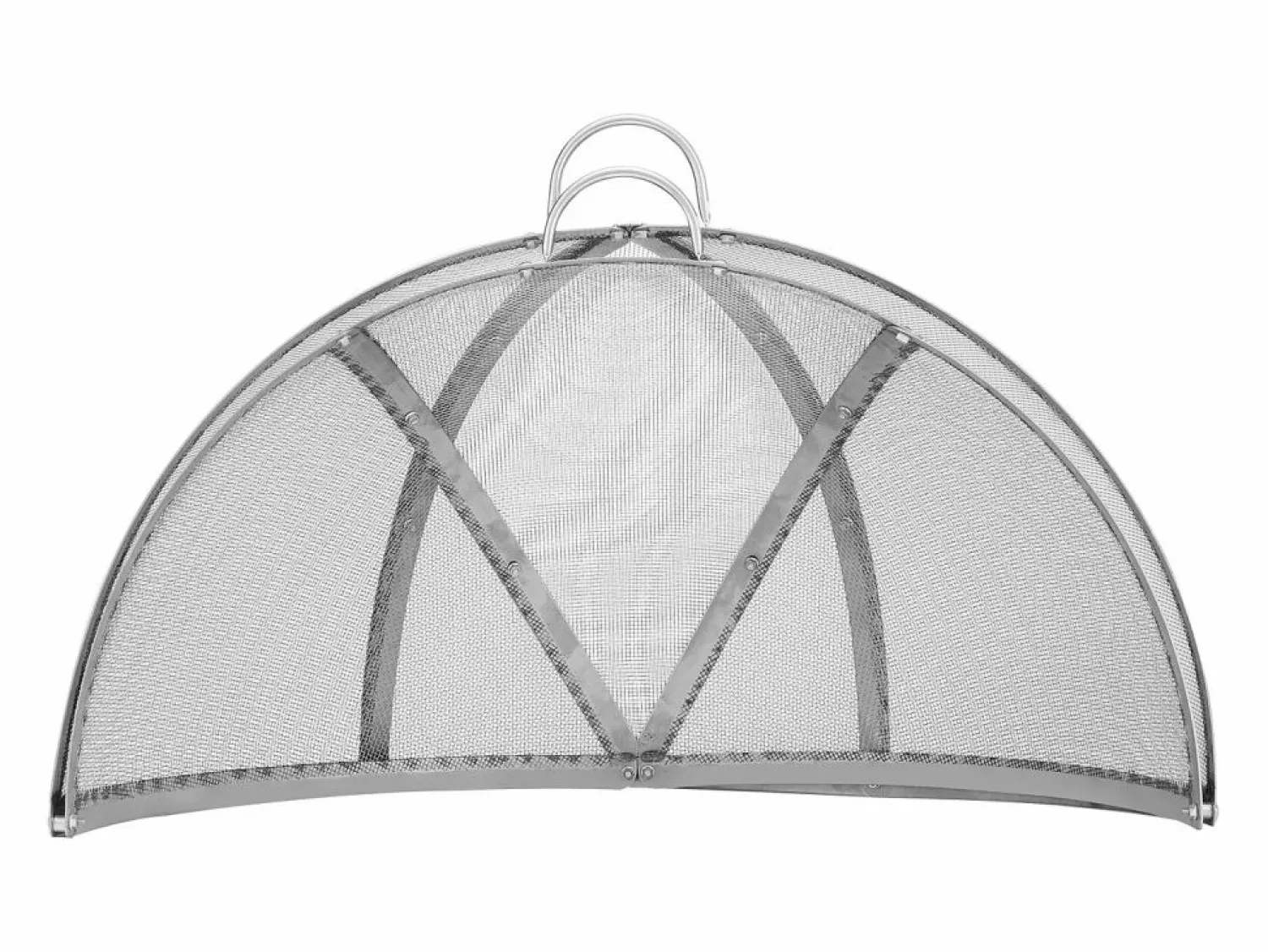 Outlet Cubierta SucceBuy de Protección Antichispas para Hogar Redondo de Leña de 76.2cm en Acero Inoxidable, Accesorios Redondos para Anillo de Hogar al Aire Libre Plateado