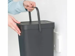 Brabantia Cubo de basura Sort & Go 12L Oscuro - 109805