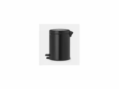 Hot Brabantia Cubo de Basura con Pedal Newicon 5L Mate Anti-Olor Higiénico Negro