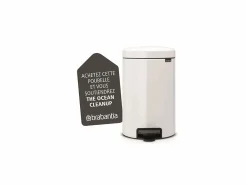 Outlet Brabantia Cubo de Basura con Pedal Newicon 12L con Tapa Silenciosa y Antiodor Blanco