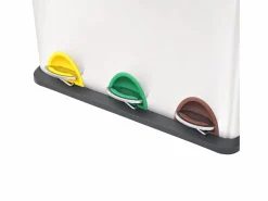 Clearance Helloshop26 Cubo de basura de acero inoxidable de 46 x 26,5 x 39,5 cm 24 litros 02_0006060 Gris
