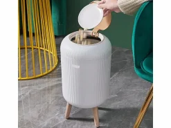 Outlet Cubo de basura de baño de apertura a presión 9L LIMO Accesorios De Wc