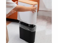 Clearance Kitchen Move Cubo de basura de baño de apertura a presión 10L ALDO Color natural claro