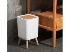 Kitchen Move Cubo de basura de baño de apertura a presión 10L MALMO