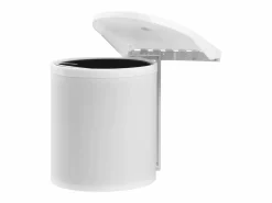 Clearance Helloshop26 Cubo de basura de cocina integrado de plástico de 12 litros 02_0006062 Blanco