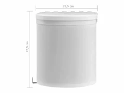 Outlet Helloshop26 Cubo de basura de cocina integrado de plástico de 8 litros 02_0006083 Blanco