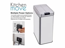 Clearance Kitchen Move Cubo de basura de cocina automático 60L SILVERLAKE Plateado