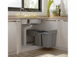 Homcom Cubo de basura de reciclaje 48x34,2x41,8 cm