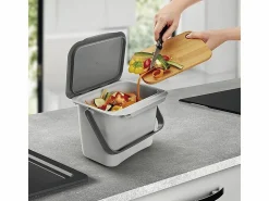 METALTEX Cubo de Basura Orgánico con Tapa de Plástico 400 cl