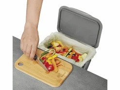 METALTEX Cubo de Basura Orgánico con Tapa de Plástico 400 cl
